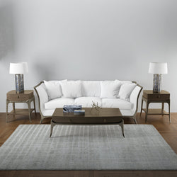 Loop Cut Stripe Viscose Rugs
