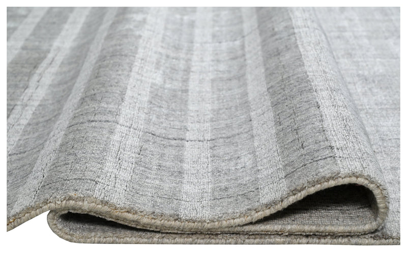 Loop Cut Stripe Viscose Rugs