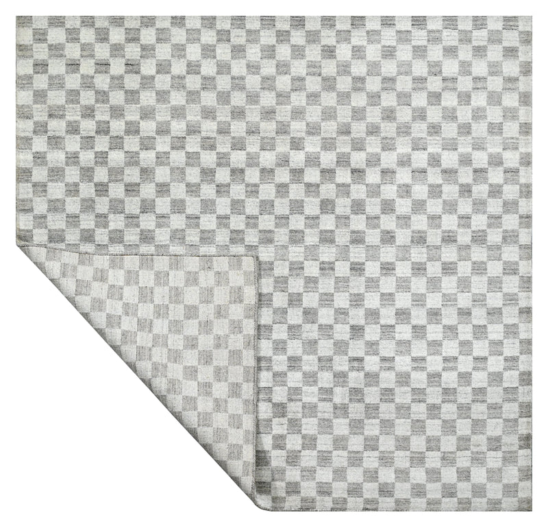 Hand Loom Cheque Viscose Rugs