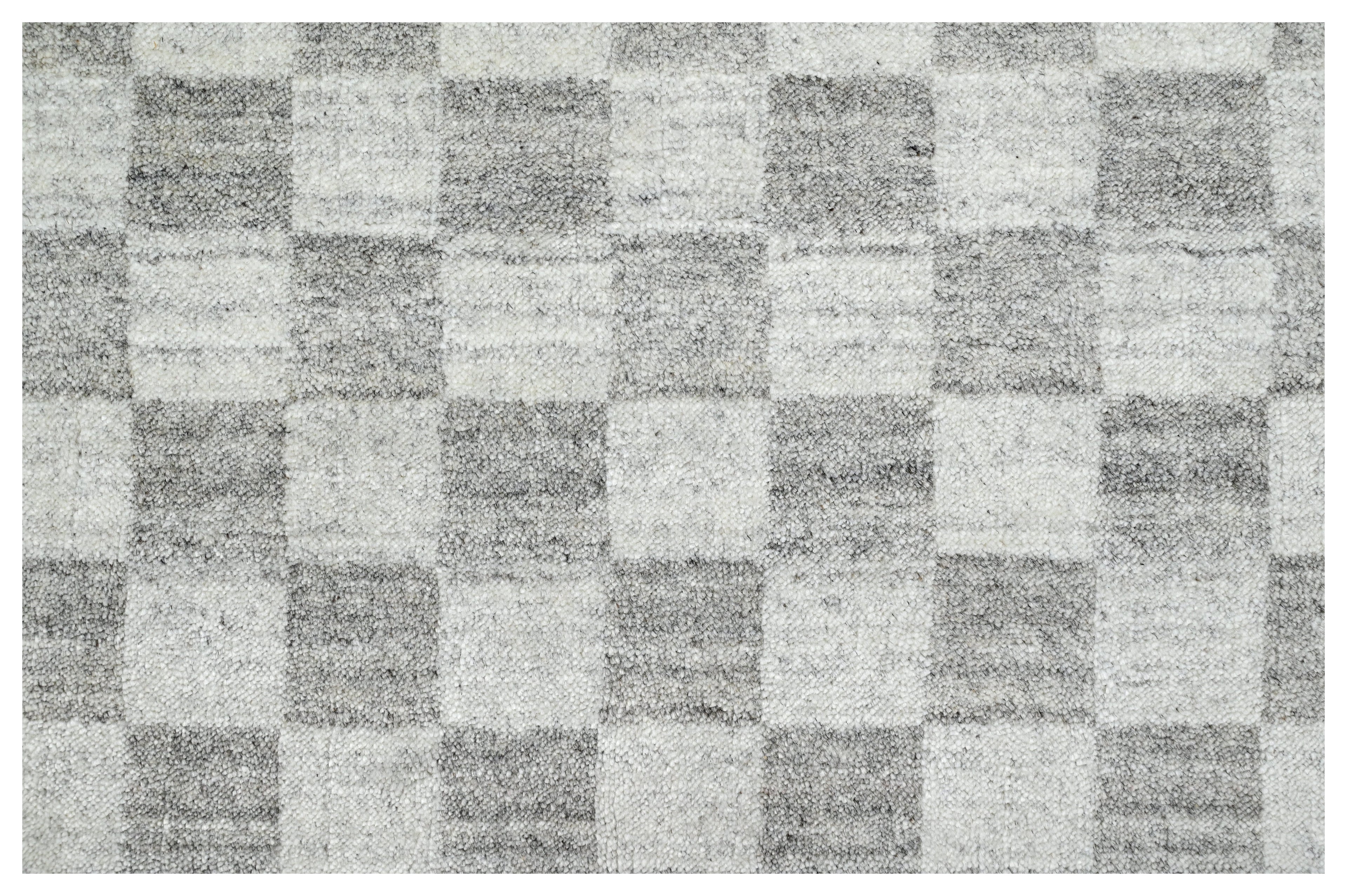 Hand Loom Cheque Viscose Rugs