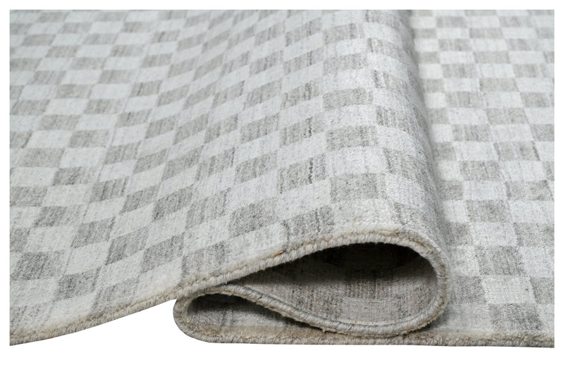 Hand Loom Cheque Viscose Rugs