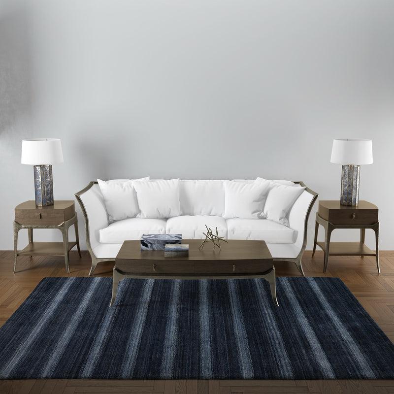 Hand Loom Stripe Viscose Rugs