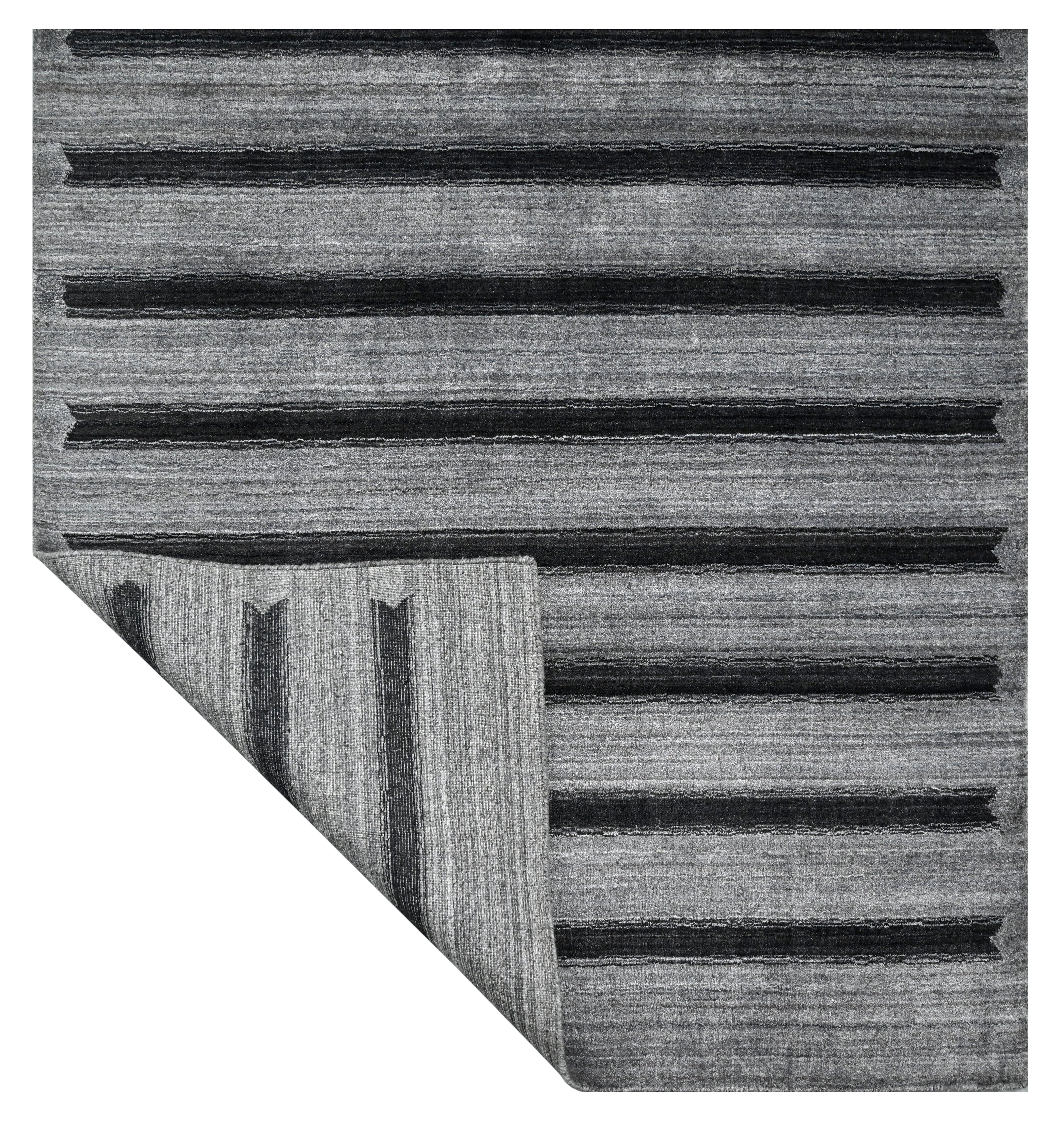 Hand Loom Stripe Viscose Rugs
