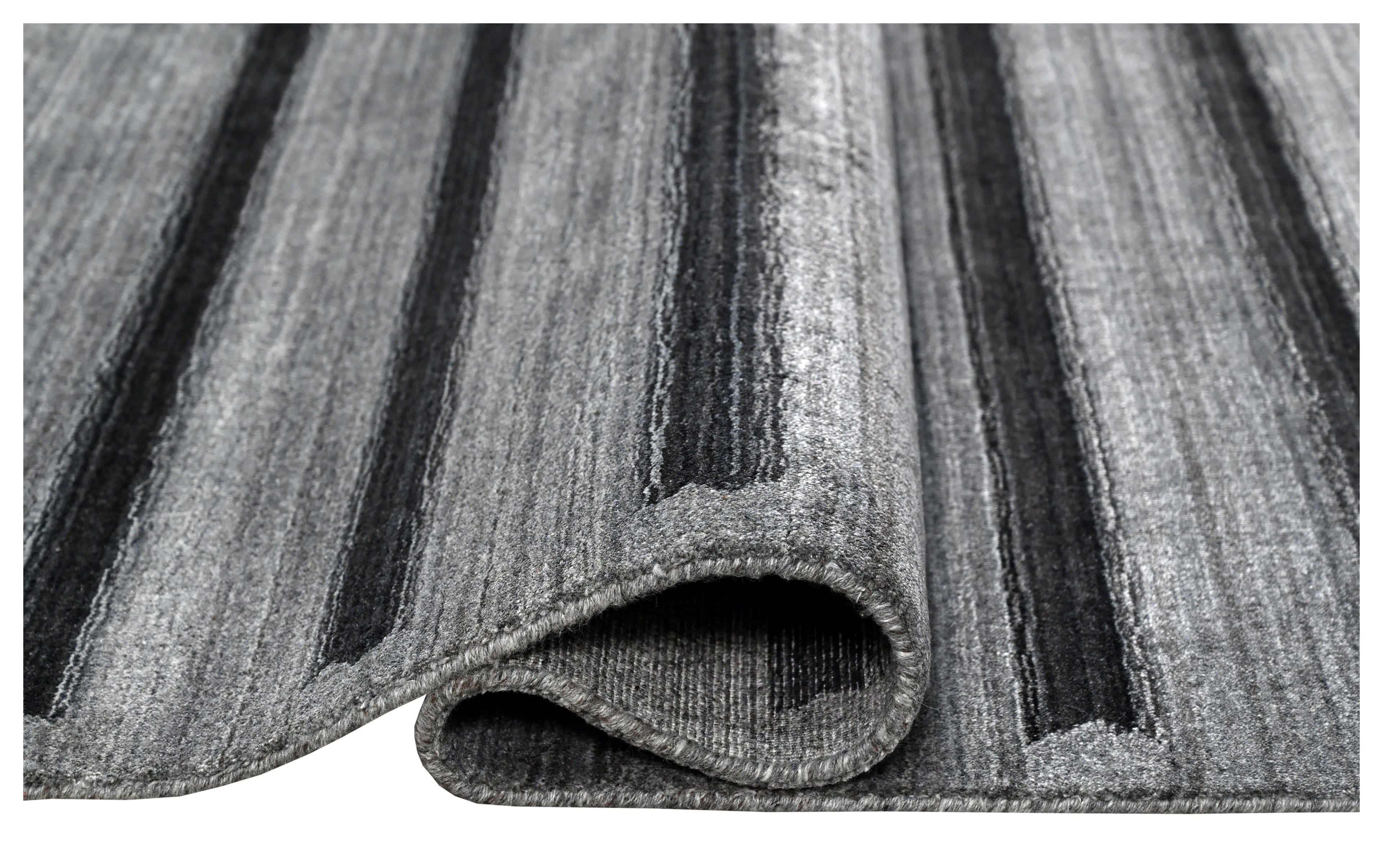 Hand Loom Stripe Viscose Rugs