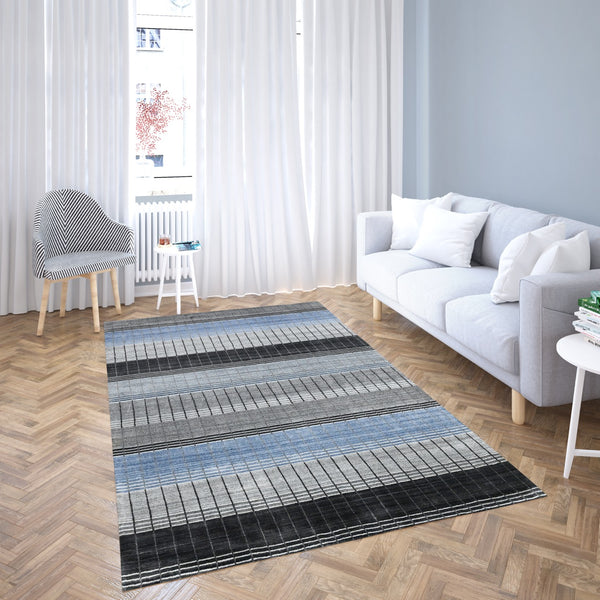 Hand Loom Stripe Viscose Rugs