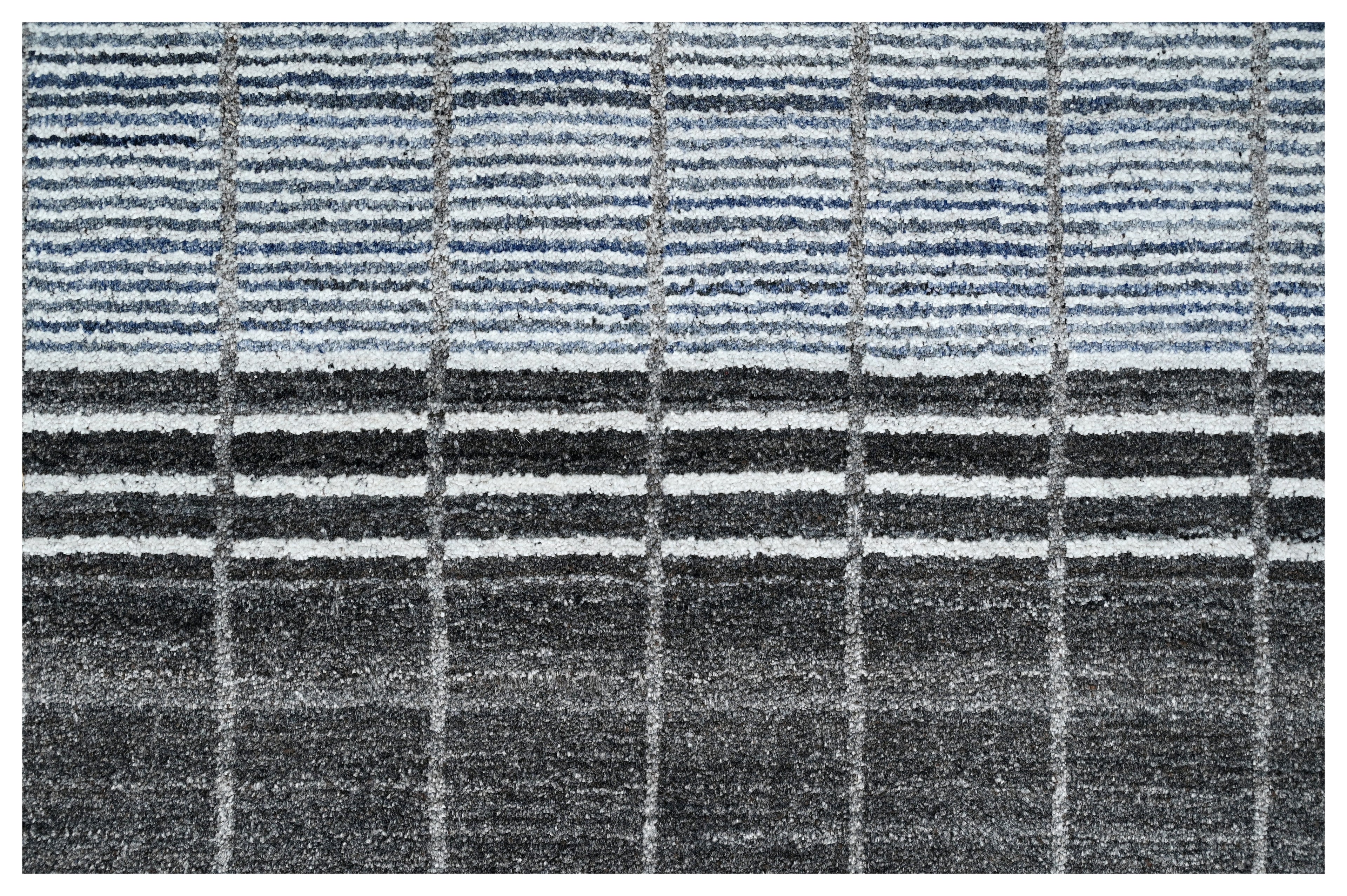 Hand Loom Stripe Viscose Rugs