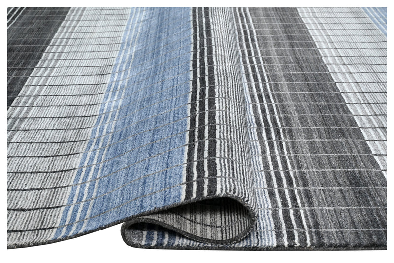 Hand Loom Stripe Viscose Rugs